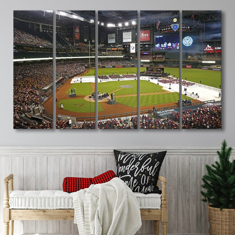 Chase Field in Phoenix Arizona, Stadium Canvas, Sport Art, Gift for him,100 Multi Panels B, Canvas Prints Wall Art Decor