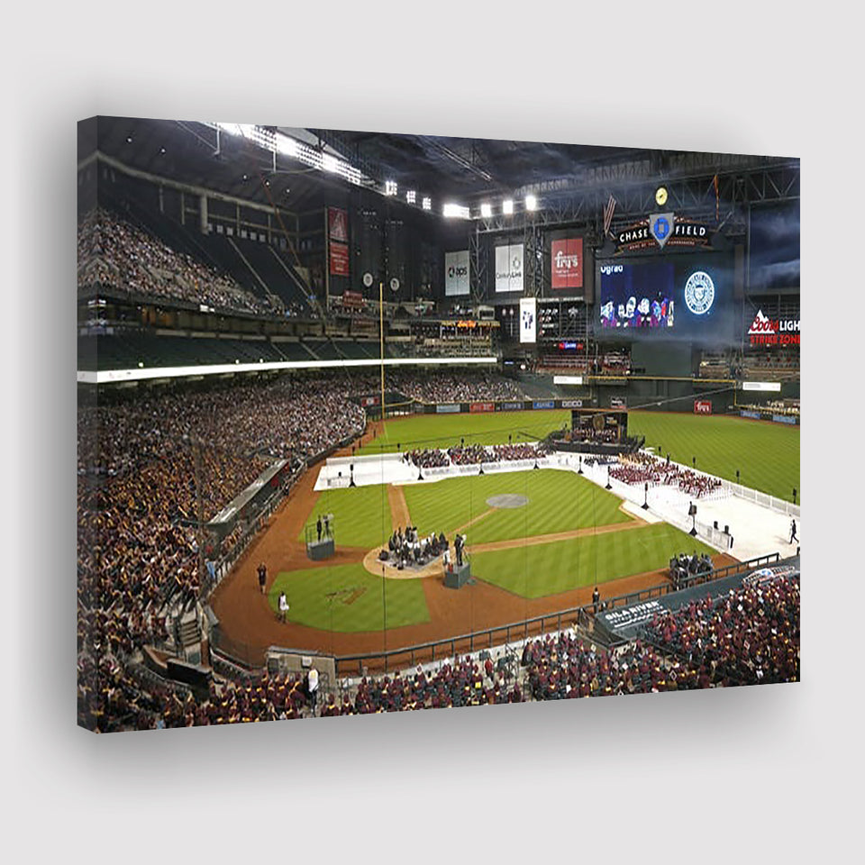 Chase Field in Phoenix Arizona, Stadium Canvas, Sport Art, Gift for him,V1 Fan Gift, Canvas Prints Wall Art Decor