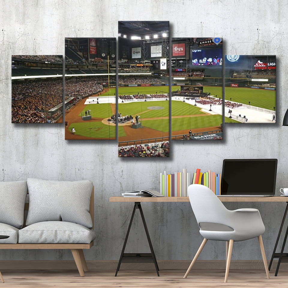 Chase Field in Phoenix Arizona, Stadium Canvas, Sport Art, Large Canvas,V1 Multi Panels, Canvas Prints Wall Art Decor