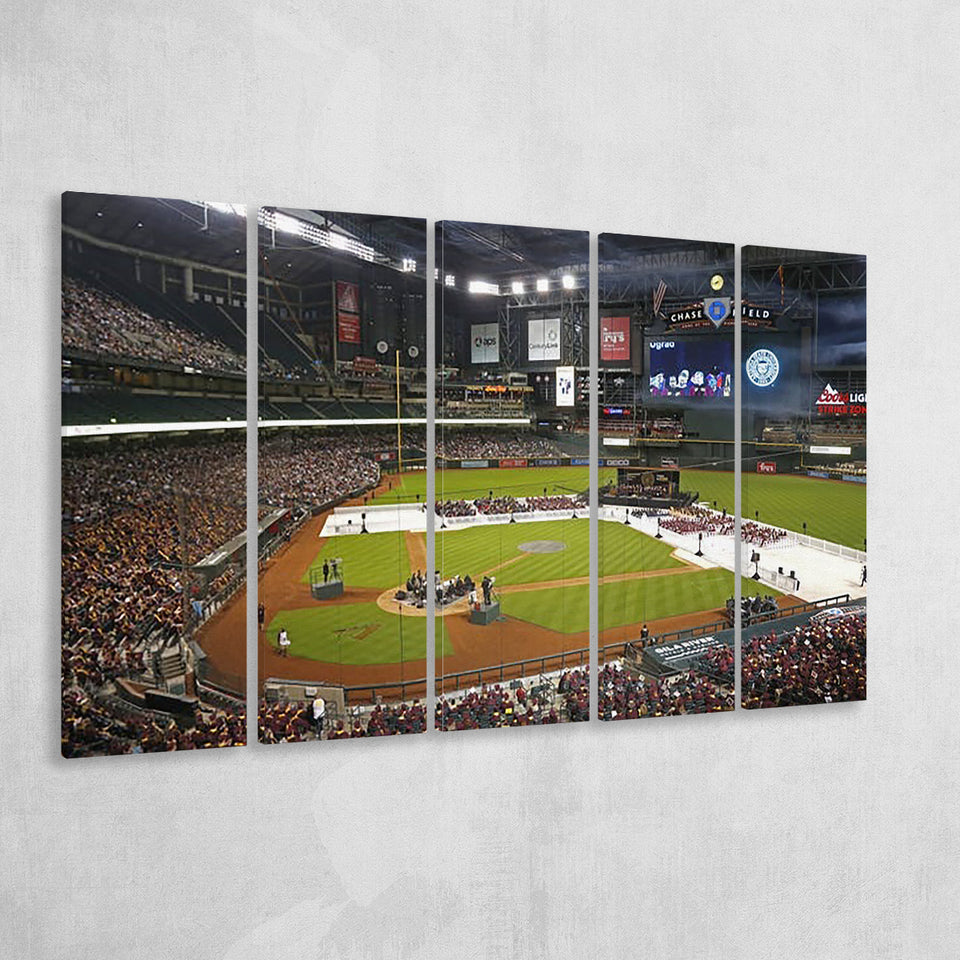 Chase Field in Phoenix Arizona, Stadium Canvas, Sport Art, Gift for him,100 Multi Panels B, Canvas Prints Wall Art Decor