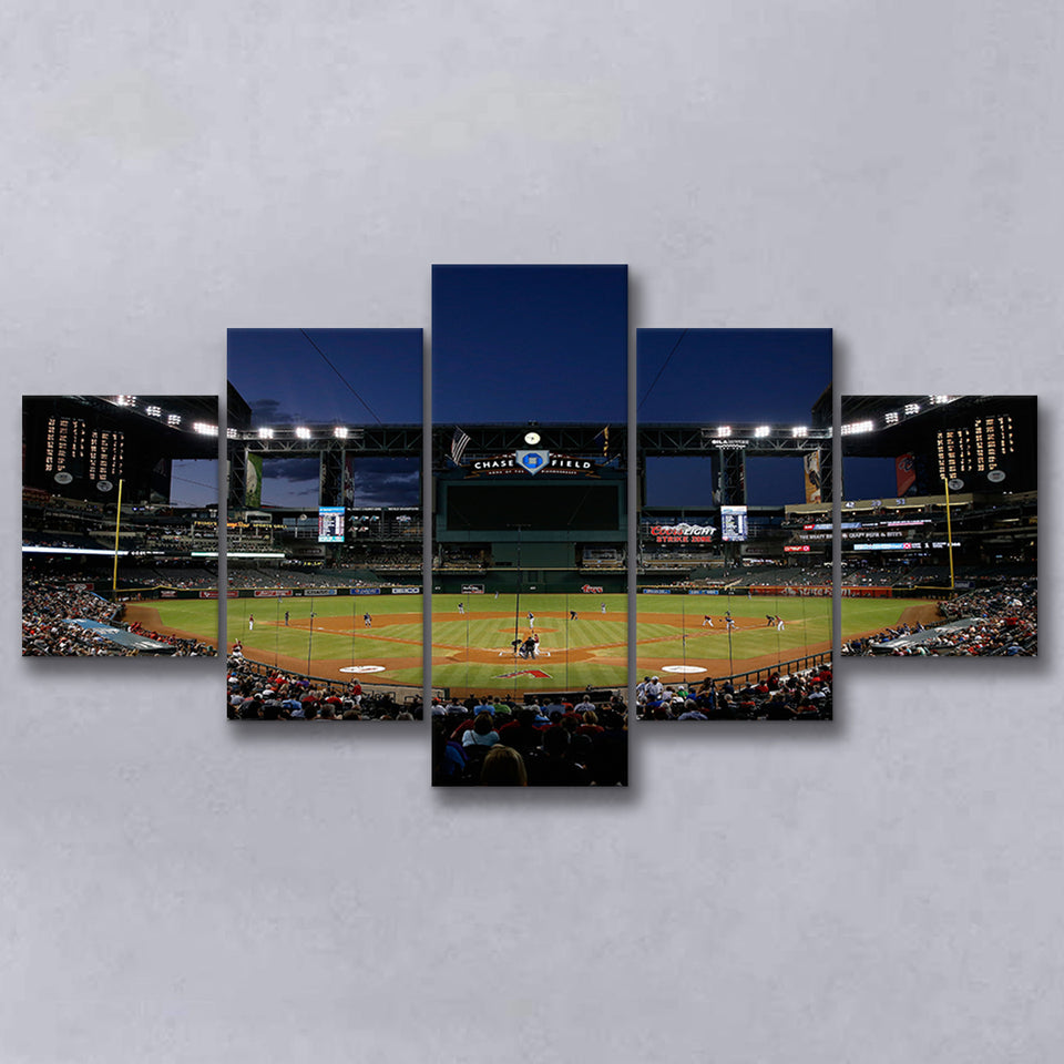 Chase Field in Phoenix Arizona, Stadium Canvas, Sport Art, Large Canvas, Multi Panels, Canvas Prints Wall Art Decor
