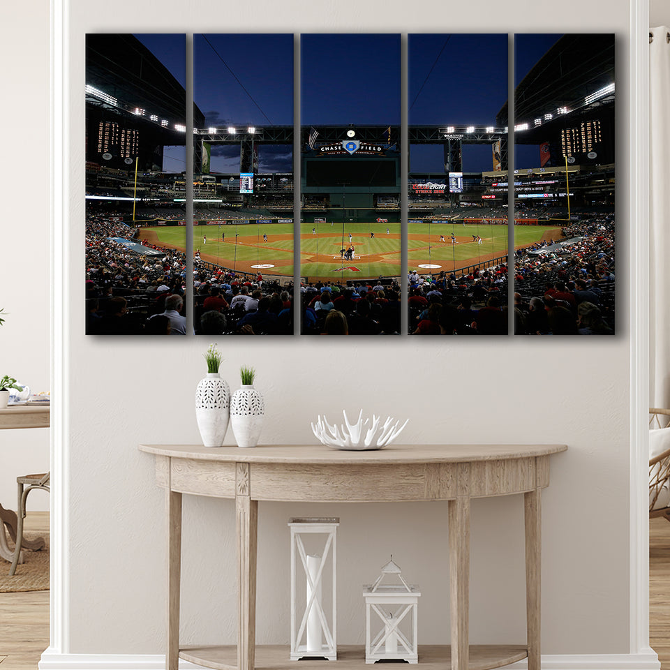 Chase Field in Phoenix Arizona, Stadium Canvas, Sport Art, Gift for him, Multi Panels B, Canvas Prints Wall Art Decor