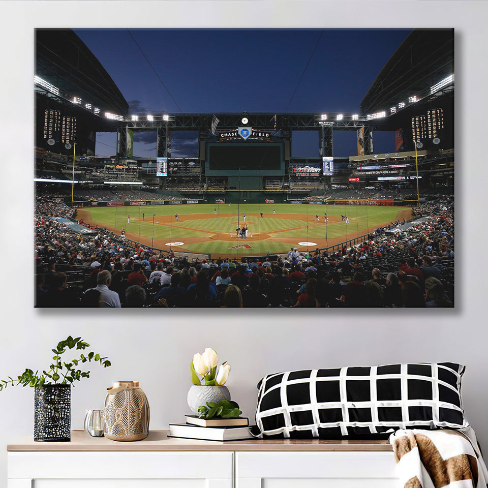 Chase Field in Phoenix Arizona, Stadium Canvas, Sport Art, Gift for him, Fan Gift, Canvas Prints Wall Art Decor