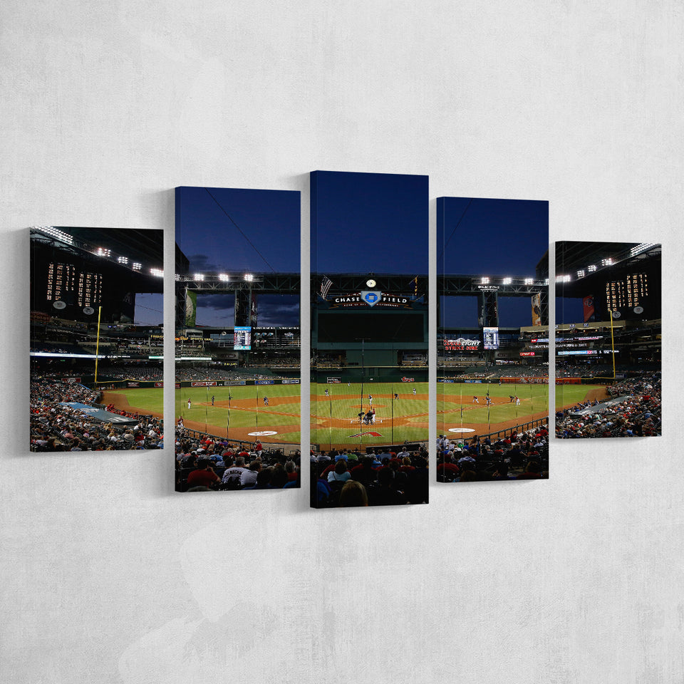 Chase Field in Phoenix Arizona, Stadium Canvas, Sport Art, Large Canvas, Multi Panels, Canvas Prints Wall Art Decor