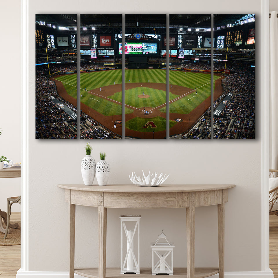 Chase field ball park in Arizona, Stadium Canvas, Sport Art, Gift for him, Multi Panels B, Canvas Prints Wall Art Decor