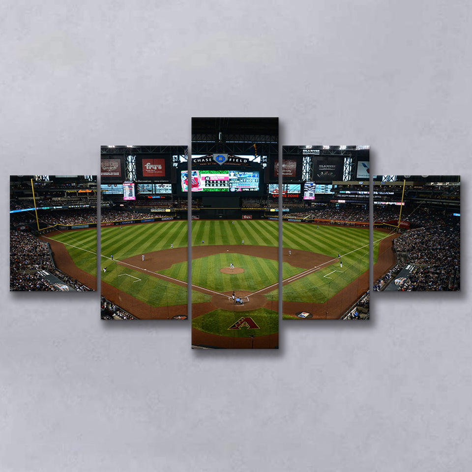 Chase field ball park in Arizona, Stadium Canvas, Sport Art, Large Canvas, Multi Panels, Canvas Prints Wall Art Decor