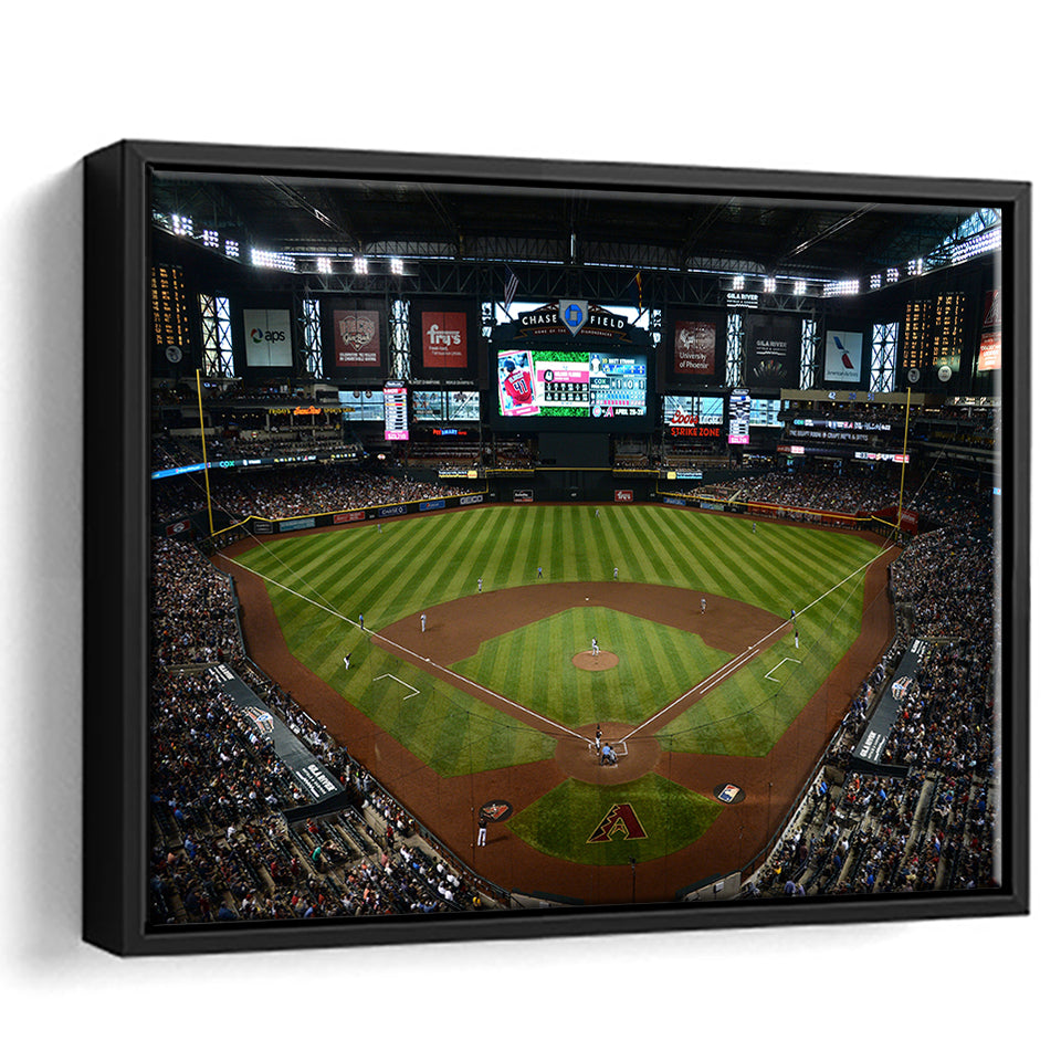 Chase field ball park in Arizona, Stadium Canvas, Sport Art, Gift for him, Framed Canvas Prints Wall Art Decor, Framed Picture