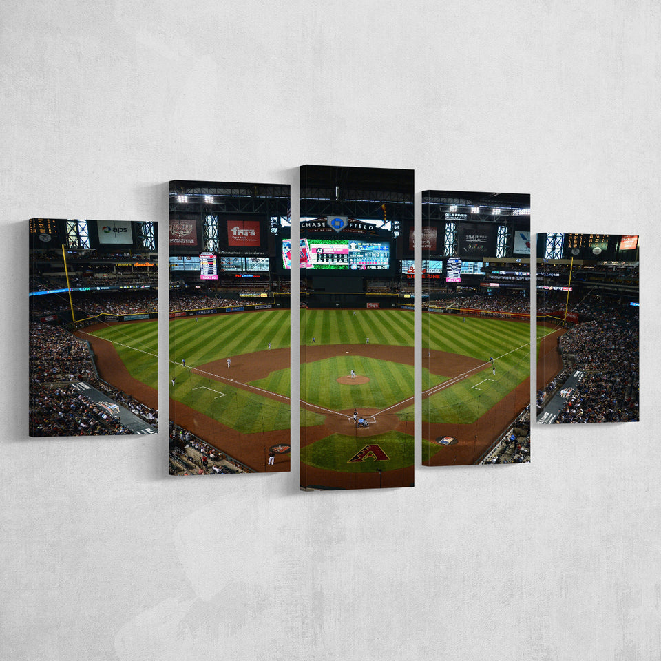 Chase field ball park in Arizona, Stadium Canvas, Sport Art, Large Canvas, Multi Panels, Canvas Prints Wall Art Decor