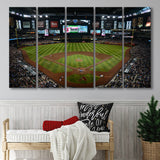 Chase field ball park in Arizona, Stadium Canvas, Sport Art, Gift for him, Multi Panels B, Canvas Prints Wall Art Decor