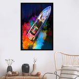 Chasing Dreams Framed Art Prints - Framed Prints, Painting Prints, Prints for Sale, Painting Art