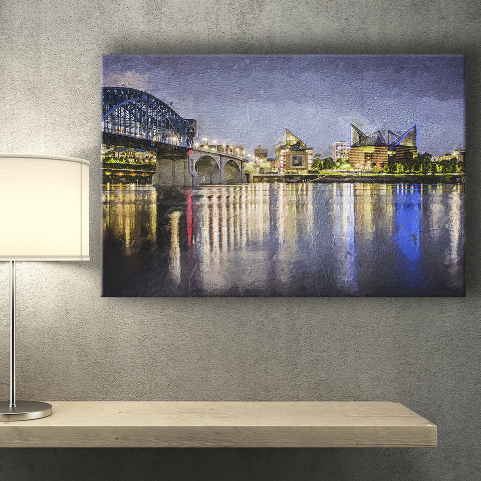 Chattanooga Cityscape Canvas Prints Wall Art Decor - Paiting Canvas, Art Prints, Wall Decor, For Sale