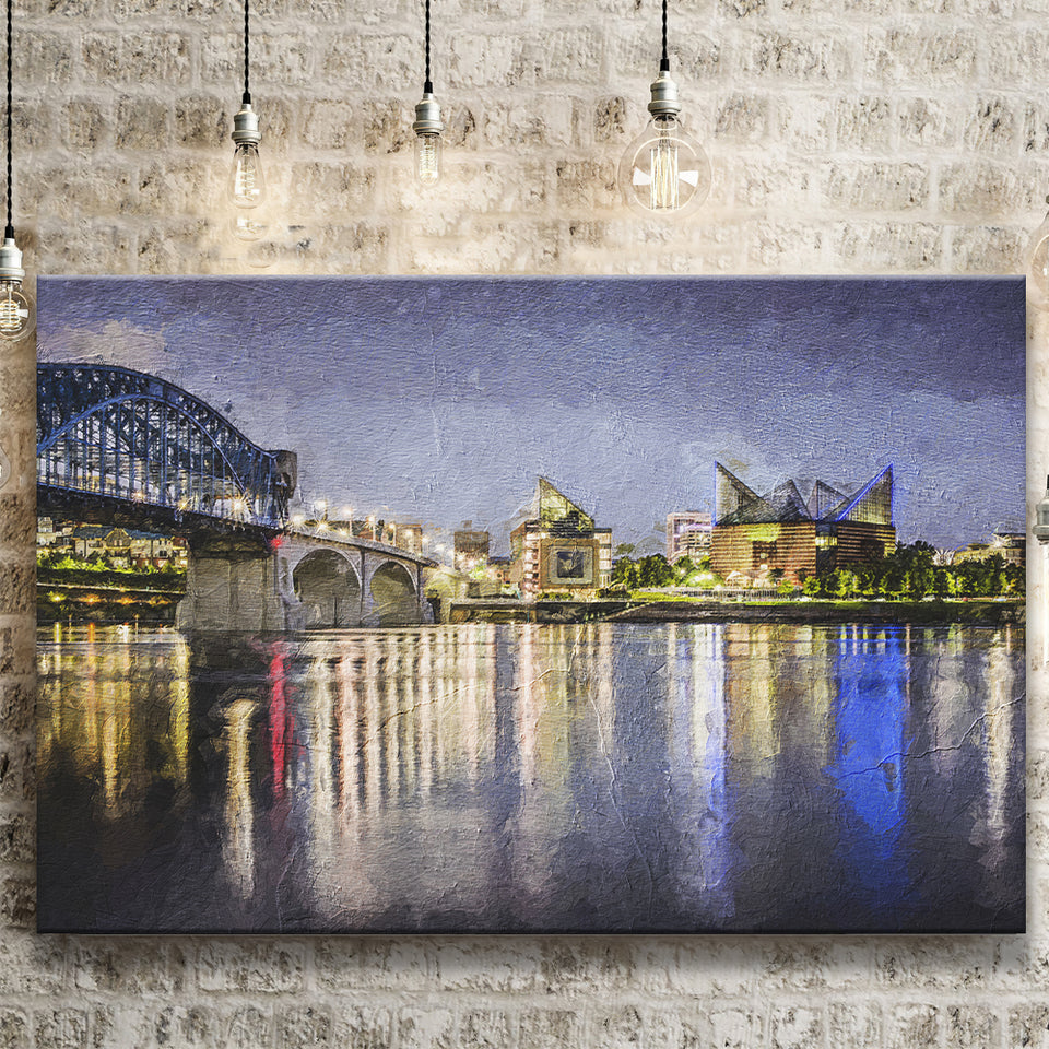Chattanooga Cityscape Canvas Prints Wall Art Decor - Paiting Canvas, Art Prints, Wall Decor, For Sale