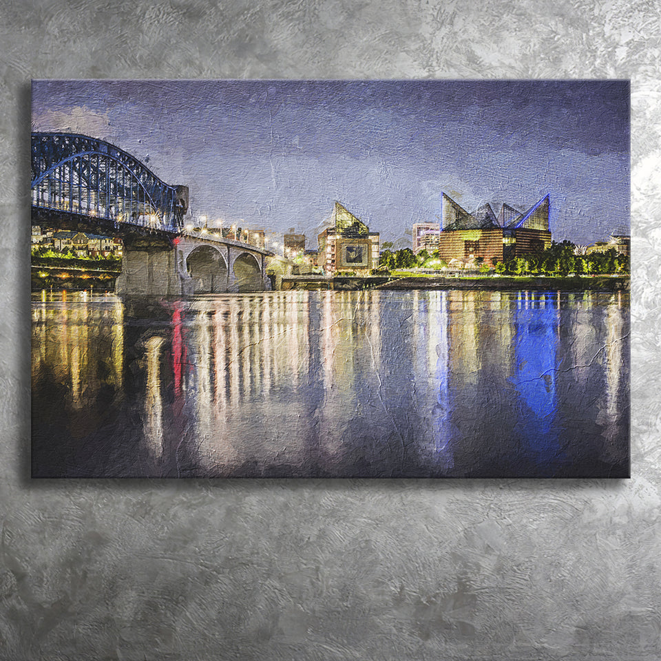 Chattanooga Cityscape Canvas Prints Wall Art Decor - Paiting Canvas, Art Prints, Wall Decor, For Sale