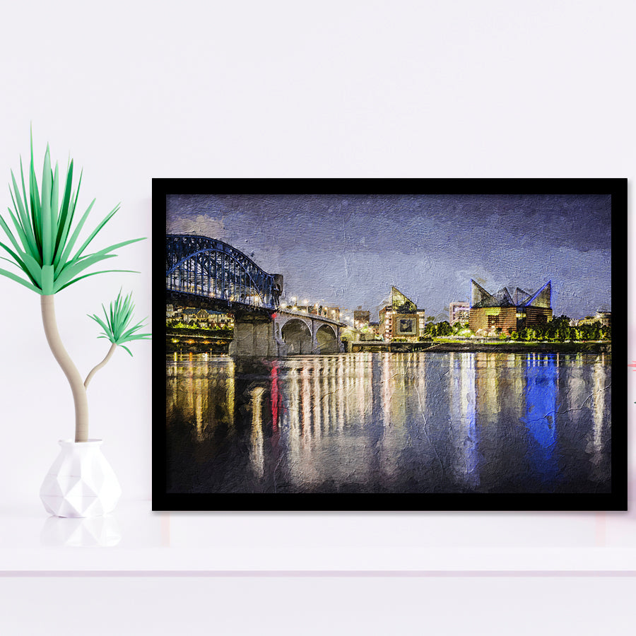 Chattanooga Cityscape Framed Art Prints Wall Decor - Painting Prints, Framed Picture, Home Decor