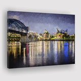 Chattanooga Cityscape Canvas Prints Wall Art Decor - Paiting Canvas, Art Prints, Wall Decor, For Sale