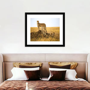 Cheetahs in Serengeti National Park Tanzania - Art Prints, Framed Prints, Wall Art Prints, Frame Art