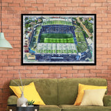 Chelsea FC Stamford Bridge Stadium Watercolor, Sport Prints Fan Gift, Framed Art Prints Wall Art Decor