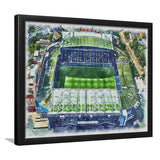 Chelsea FC Stamford Bridge Stadium Watercolor, Sport Prints Fan Gift, Framed Art Prints Wall Art Decor