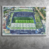 Chelsea FC Stamford Bridge Stadium Watercolor, Sport Art Prints Fan Gift, Canvas Prints Wall Art Decor