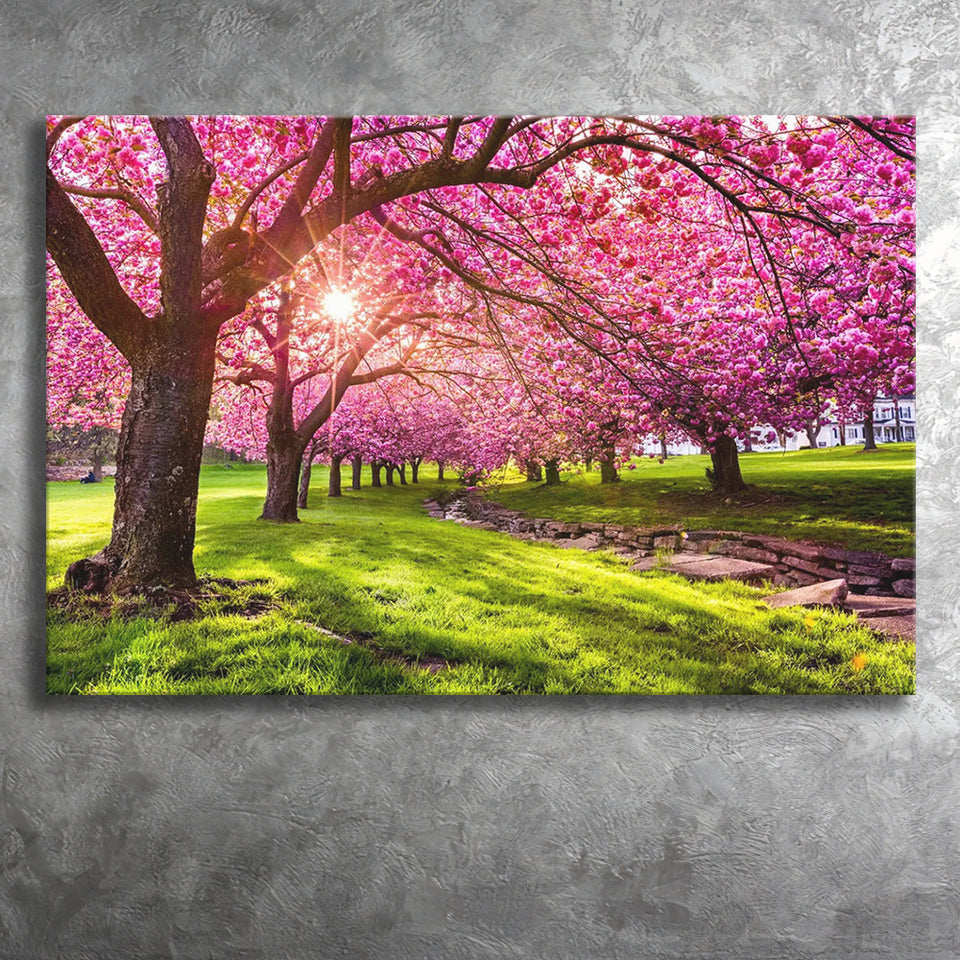 Cherry Blossom Tree Canvas Prints Wall Art - Painting Canvas, Home Wall Decor, Painting Prints, For Sale