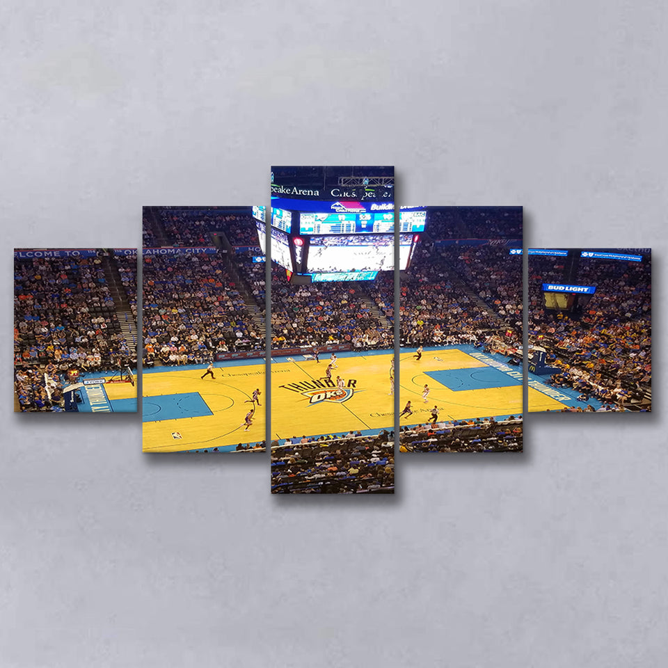 Chesapeake Energy Arena Oklahoma, Stadium Canvas, Sport Art, Large Canvas, Multi Panels, Canvas Prints Wall Art Decor