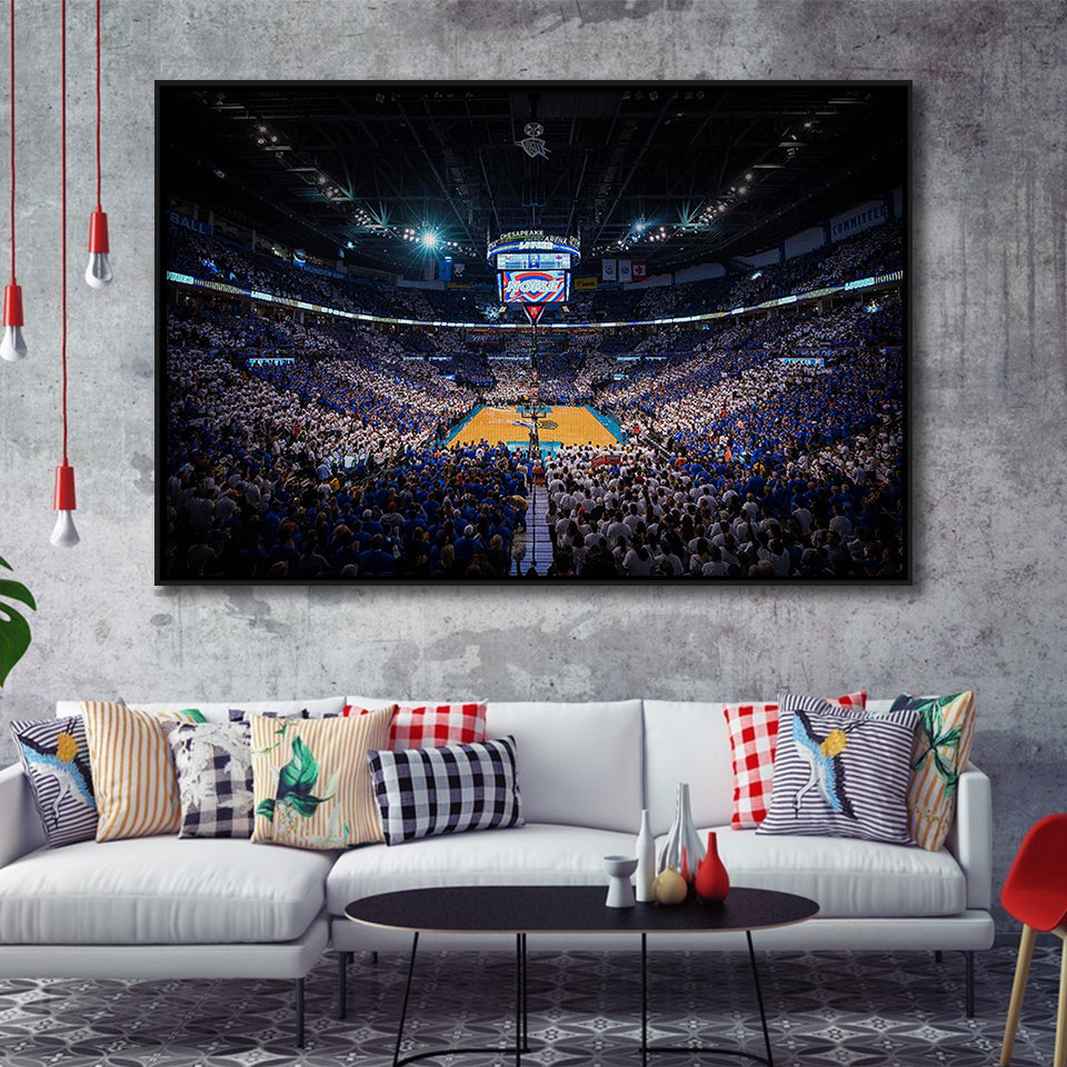 Chesapeake Energy Arena, Stadium Canvas, Sport Art, Gift for him, Framed Canvas Prints Wall Art Decor, Framed Picture