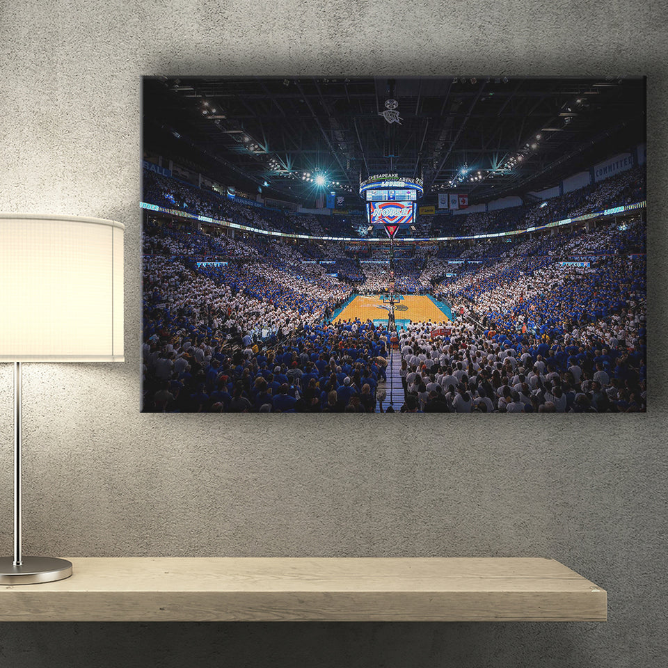 Chesapeake Energy Arena, Stadium Canvas, Sport Art, Gift for him, Fan Gift, Canvas Prints Wall Art Decor