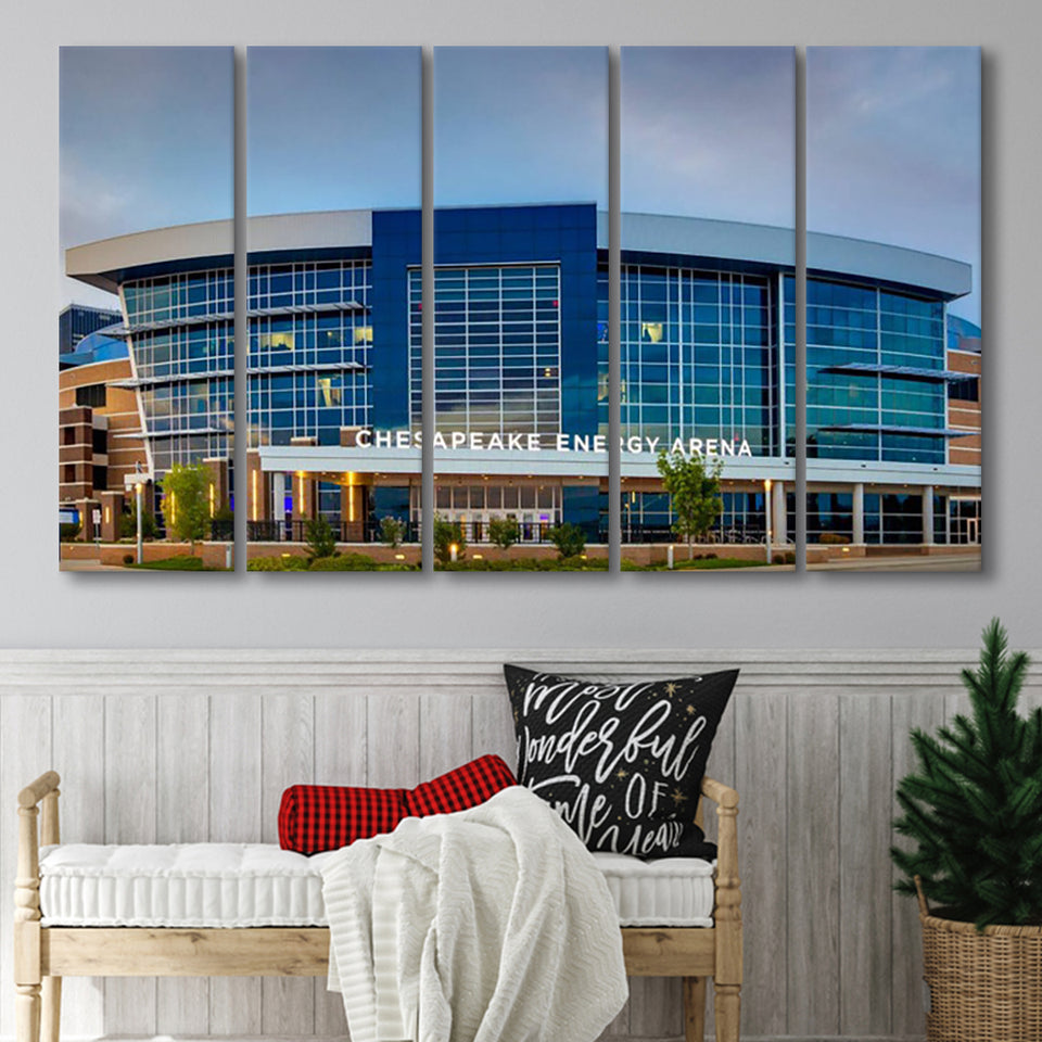 Chesapeake Energy Arena in Oklahoma, Stadium Canvas, Sport Art, Gift for him, Multi Panels B, Canvas Prints Wall Art Decor