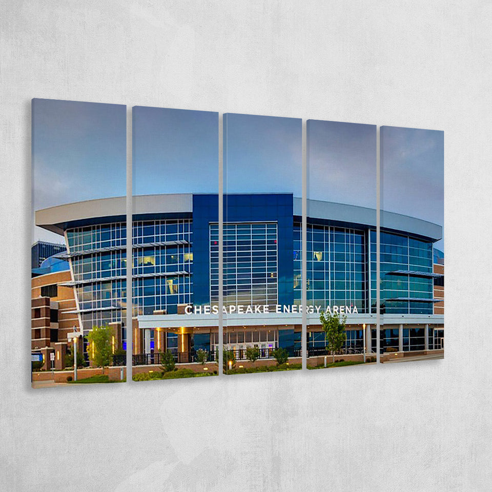 Chesapeake Energy Arena in Oklahoma, Stadium Canvas, Sport Art, Gift for him, Multi Panels B, Canvas Prints Wall Art Decor