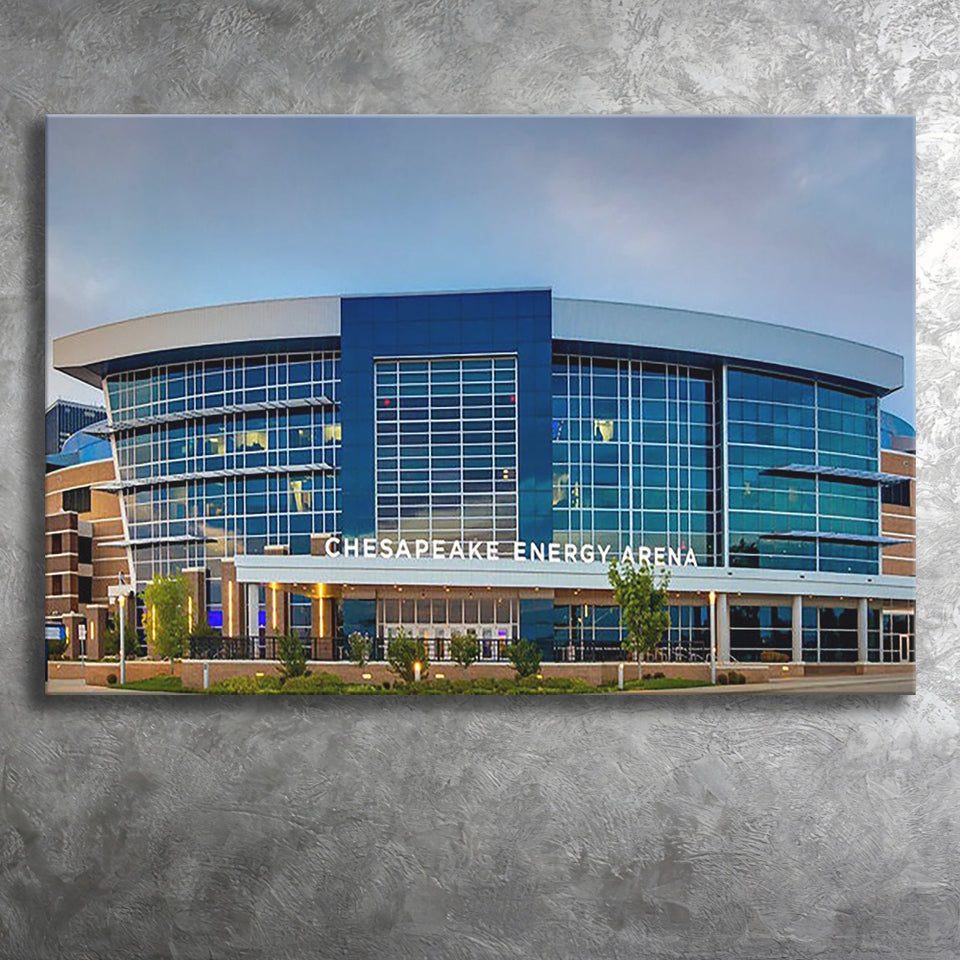 Chesapeake Energy Arena in Oklahoma, Stadium Canvas, Sport Art, Gift for him, Fan Gift, Canvas Prints Wall Art Decor