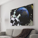 Chess Canvas Art, Chess Wall Art, Abstract Chess Painting, Canvas Prints Wall Art Home Decor