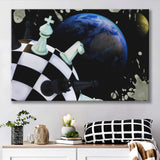 Chess Canvas Art, Chess Wall Art, Abstract Chess Painting, Canvas Prints Wall Art Home Decor