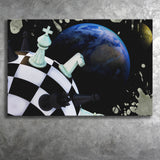 Chess Canvas Art, Chess Wall Art, Abstract Chess Painting, Canvas Prints Wall Art Home Decor