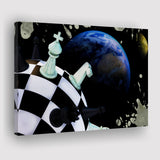Chess Canvas Art, Chess Wall Art, Abstract Chess Painting, Canvas Prints Wall Art Home Decor