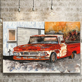 Chevy Truck Vintage Art Print Canvas Prints Wall Art - Painting Canvas, Wall Decor, Home Decor, Painting Prints, For Sale