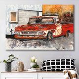 Chevy Truck Vintage Art Print Canvas Prints Wall Art - Painting Canvas, Wall Decor, Home Decor, Painting Prints, For Sale