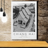 Chiang Mai, Thailand Black And White Art Canvas Prints Wall Art Home Decor