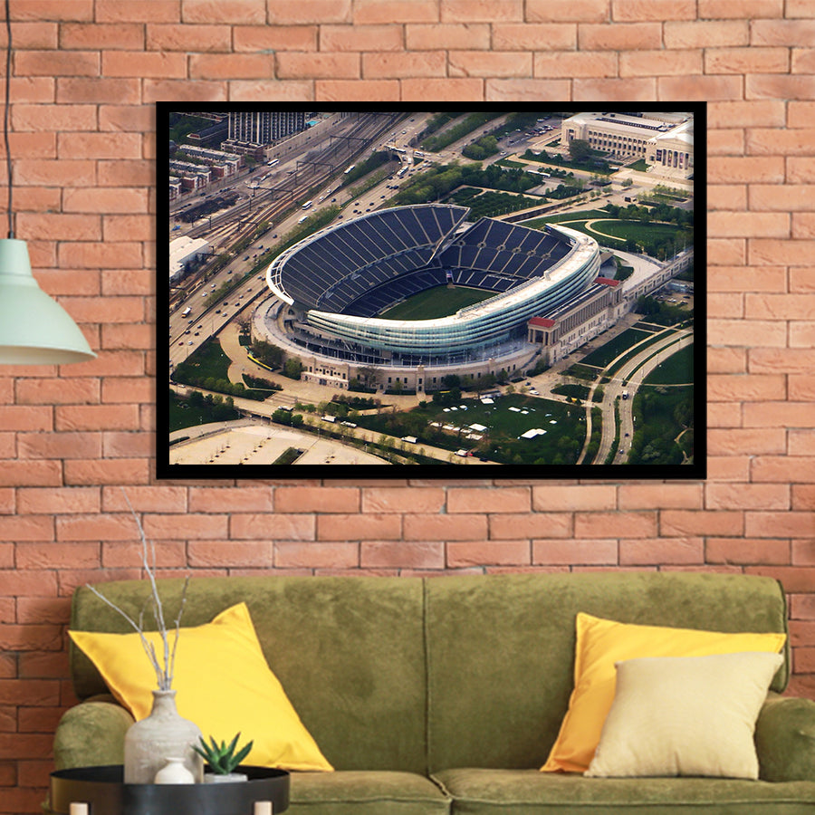 Chicago Bears Stadium Art Prints Soldier Field Stadium Wall Art,Sport Stadium Art Prints, Fan Gift, Wall Decor
