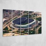 Chicago Bears Stadium Canvas Prints Soldier Field Stadium Wall Art,Multi Panels B,Sport Stadium Art Prints, Fan Gift