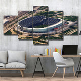 Chicago Bears Stadium Canvas Prints Soldier Field Stadium Wall Art,Multi Panels,Sport Stadium Art Prints, Fan Gift