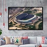 Chicago Bears Stadium Art Prints Soldier Field Stadium Wall Art,Sport Stadium Art Prints, Fan Gift, Wall Decor