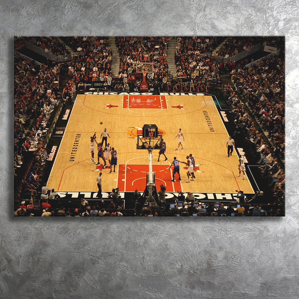 Chicago Bulls Stadium Canvas Prints United Center Wall Art