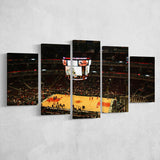 Chicago Bulls Wall Art United Center Stadium Canvas Prints Basketball,Multi Panels,Sport Stadium Art Prints, Fan Gift