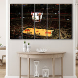 Chicago Bulls Wall Art United Center Stadium Canvas Prints Basketball,Multi Panels B,Sport Stadium Art Prints, Fan Gift