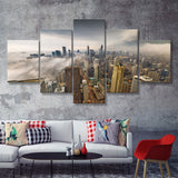 Chicago Cityscape 5 Piece Canvas Prints Wall Art Decor - Painting Canvas, Multi Panels