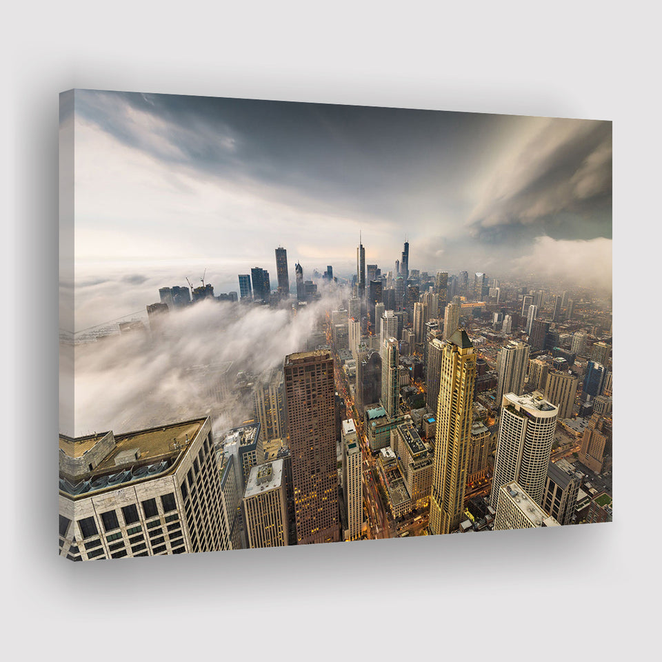 Chicago Cityscape Canvas Prints Wall Art Decor - Paiting Canvas, Art Prints, Wall Decor, For Sale