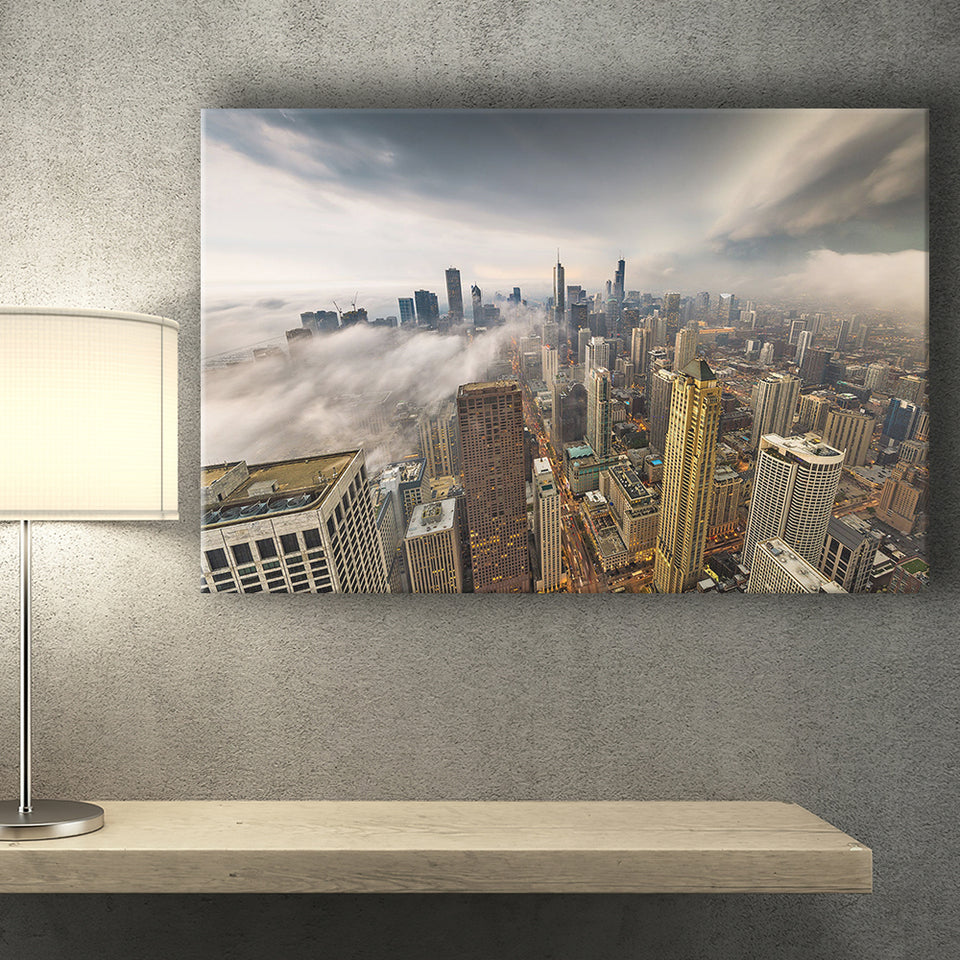 Chicago Cityscape Canvas Prints Wall Art Decor - Paiting Canvas, Art Prints, Wall Decor, For Sale