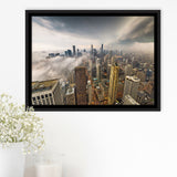 Chicago Cityscape Framed Canvas Prints Wall Art Decor - Paiting Canvas, Art Prints, Floating Frame