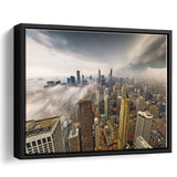 Chicago Cityscape Framed Canvas Prints Wall Art Decor - Paiting Canvas, Art Prints, Floating Frame
