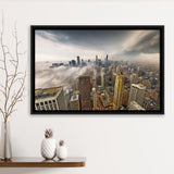 Chicago Cityscape Framed Canvas Prints Wall Art Decor - Paiting Canvas, Art Prints, Floating Frame